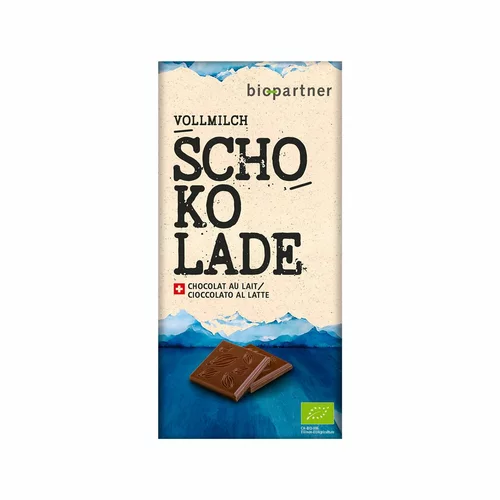 Cioccolato al latte BIO PARTNER 75g