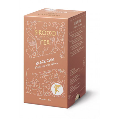 Bustine di tè Sirocco Black Chai 20 pezzi