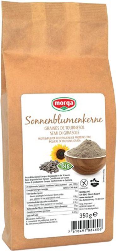 MORGA Proteine di semi di girasole Plv raw gf bio 350g