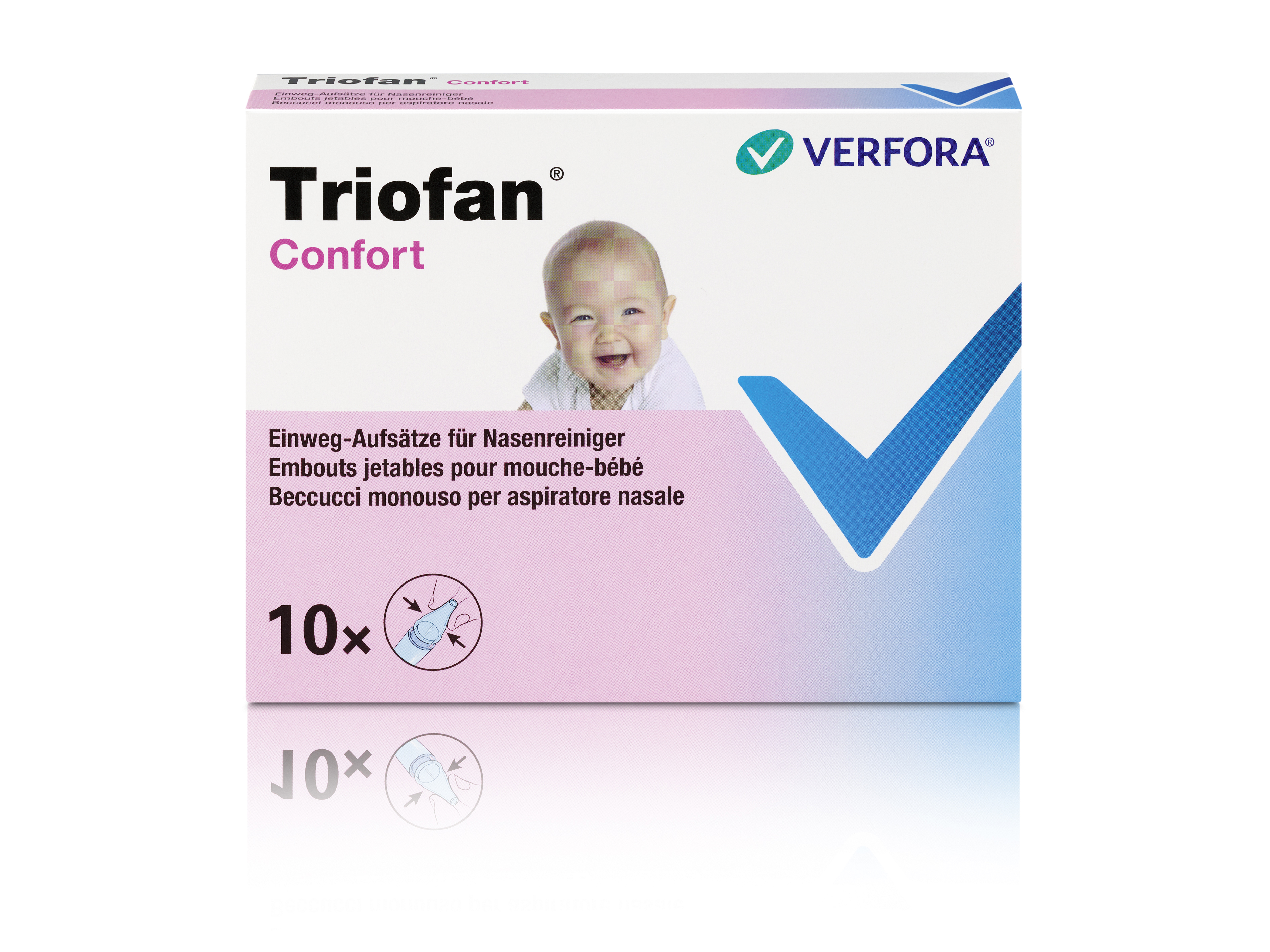 Triofan® Confort accessori per la pulizia nasale 10 pezzi