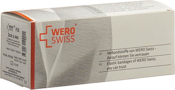 WERO SWISS Fix El benda di garza 4mx2cm bianco 20 pezzi