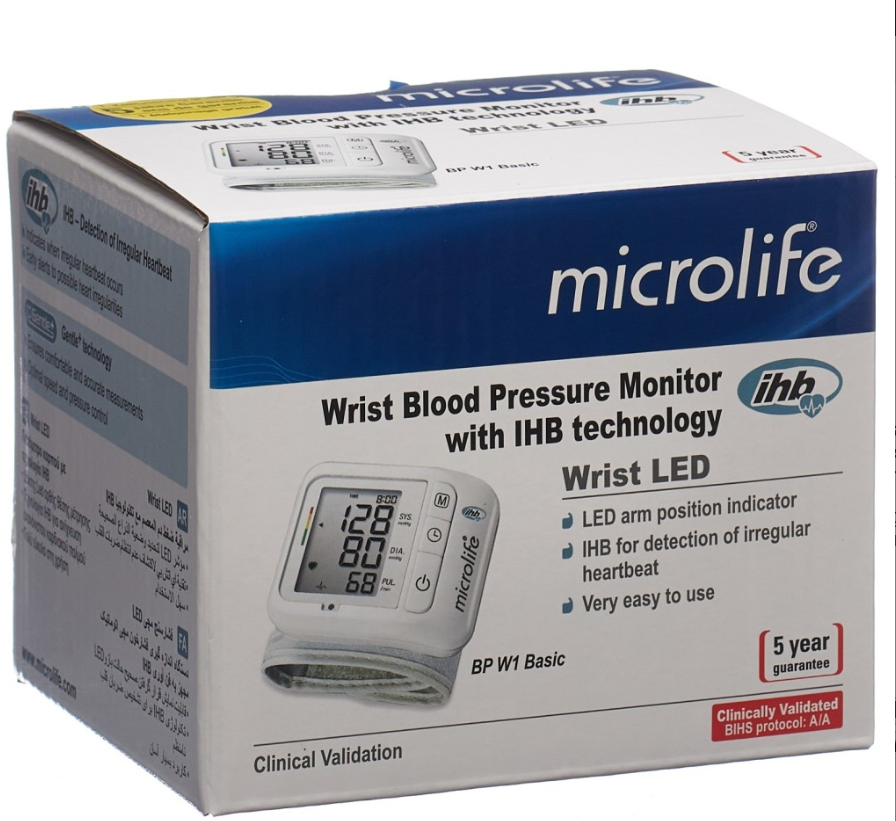 MICROLIFE Blutdruckmessgerät Handgelenk BP W1 bas