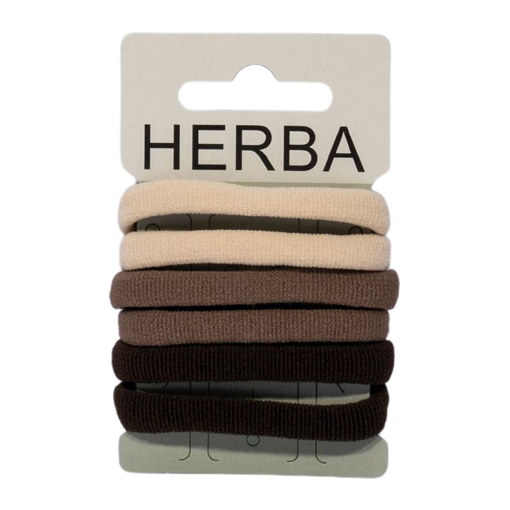 Fascette per capelli HERBA 4,5 cm marrone 6 pezzi