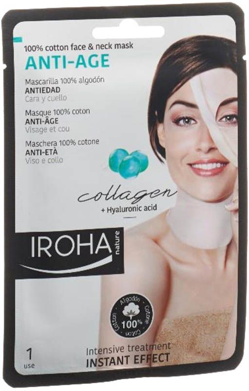 IROHA Maschera viso e collo in cotone A Age 30ml
