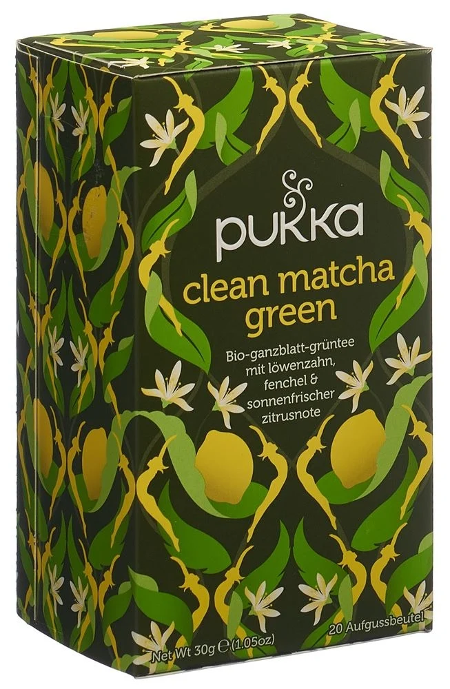 PUKKA Clean Matcha Tè verde biologico Btl 20 pezzi