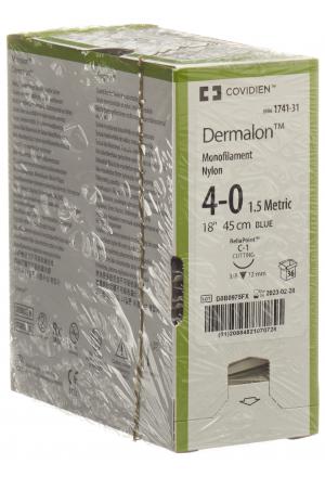 DERMALON 45cm blu 4-0 C-1 36 pezzi