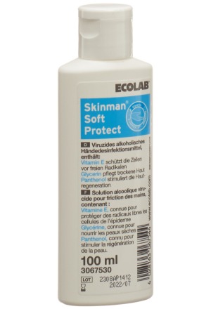 SKINMAN SOFT PROTECT viruzides alkoholisches Händedesinfektion 100ml