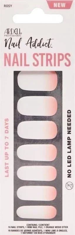 ARDELL Nail Addict Strips Rosey Cheeks 16 pezzi