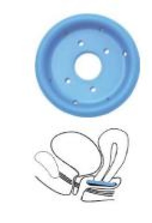 AICHELE vassoio a setaccio per pessario 75 mm in silicone blu