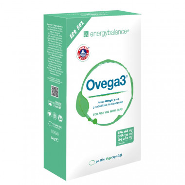 Ovega3 Capsule di olio di pesce Astaxantina+Q10+Vitamina C 90 Capsule