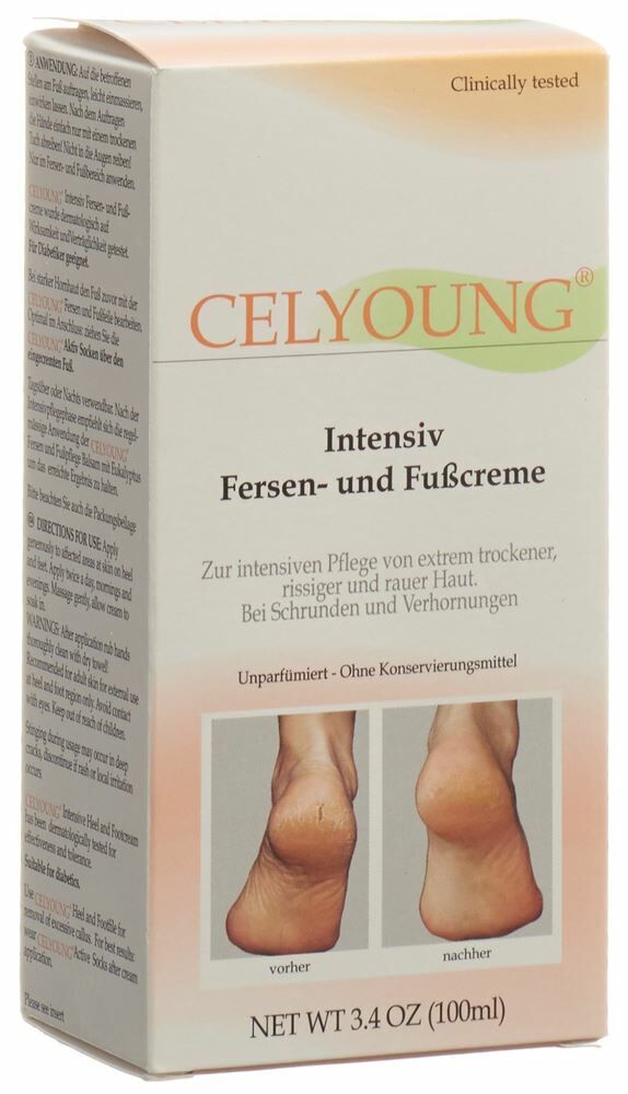 CELYOUNG Crema per talloni e piedi Tb 100ml