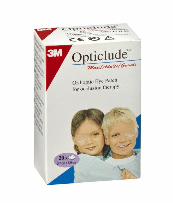 3M OPTICLUDE MAXI benda per occhi 8x5,7cm 20 pezzi