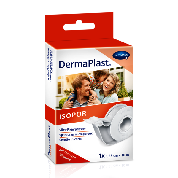 DermaPlast® Cerotto di fissaggio Isopor 2,5 cmx10 m in vello bianco dispenser