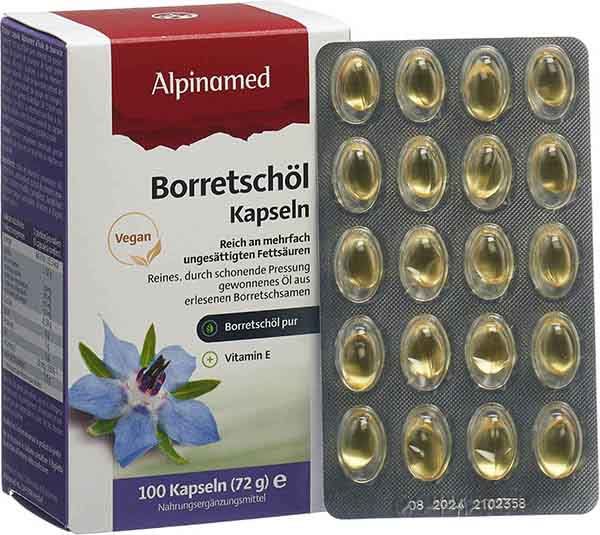 Capsule di olio di borragine ALPINAMED 100 Capsule