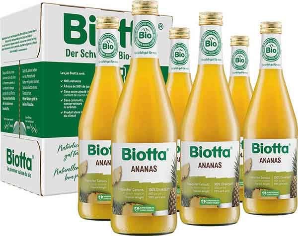BIOTTA Ananas Biologico 6 fl 5dl