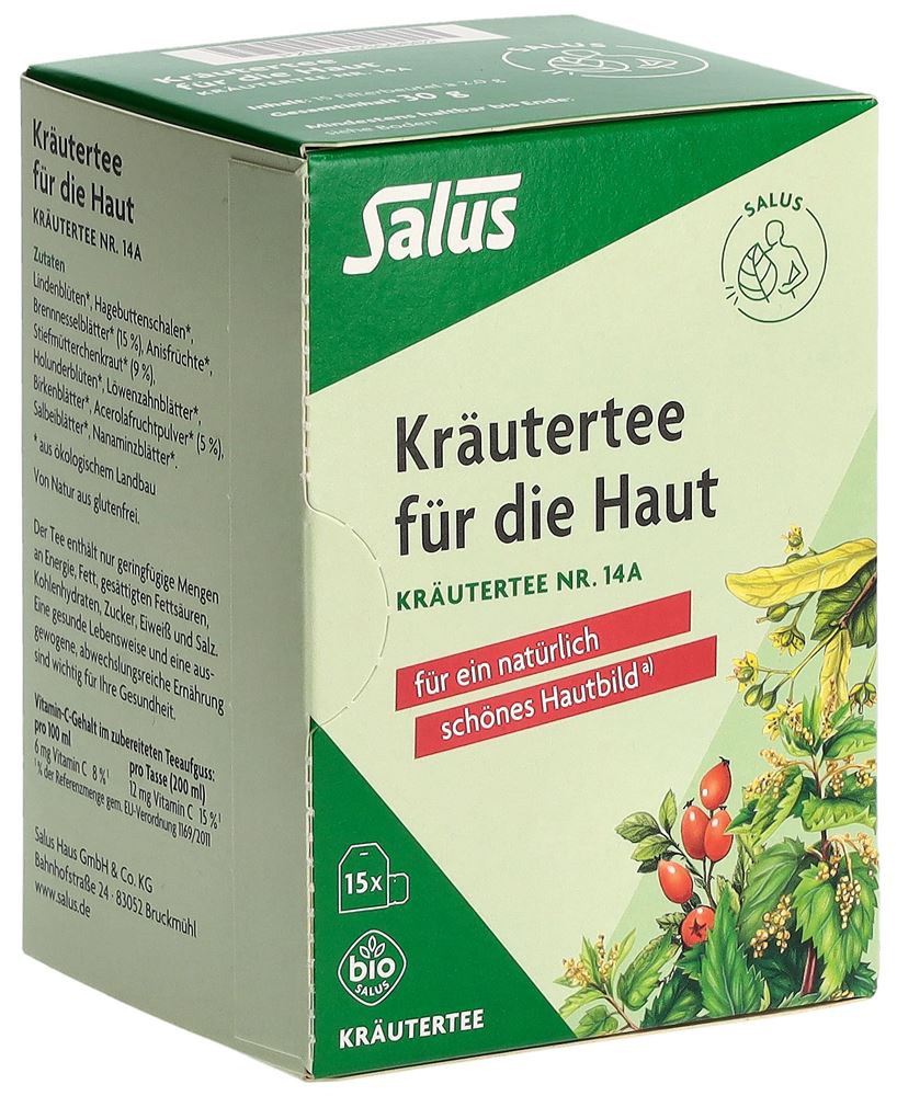 Salus® Tisana per la pelle biologica Btl 15 pezzi