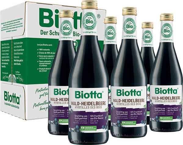 BIOTTA Mirtillo di bosco biologico 6 fl 5dl