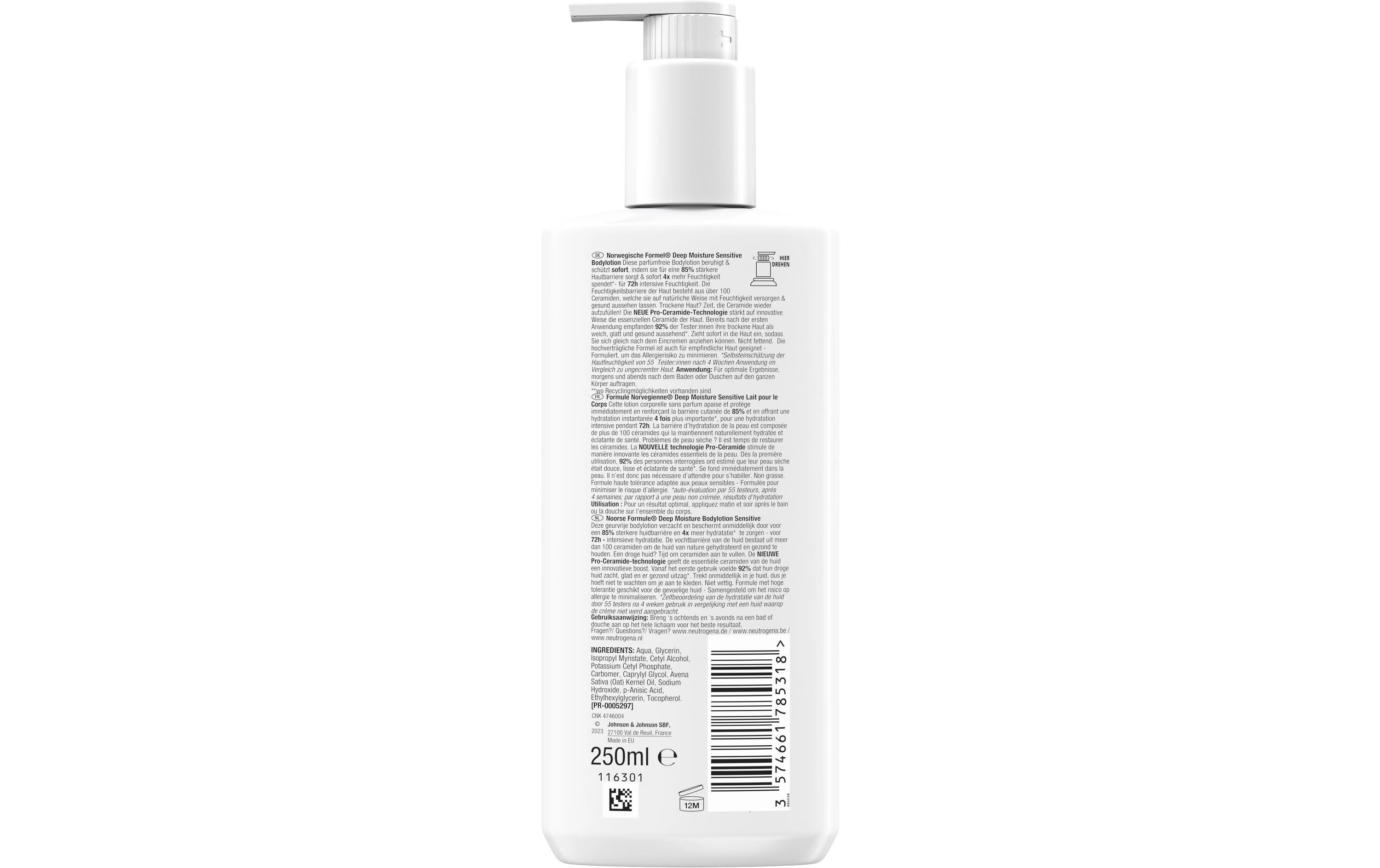 Neutrogena Body Lotion Deep Moisture Sensitive 250ml