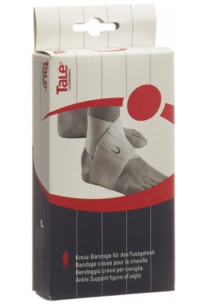 TALE bendaggio incrociato caviglia 7,5 cm bianco