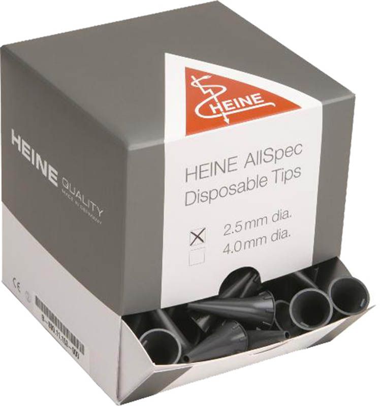 Imbuto auricolare HEINE 1x Unispec 2,5 mm grigio 1000 pezzi