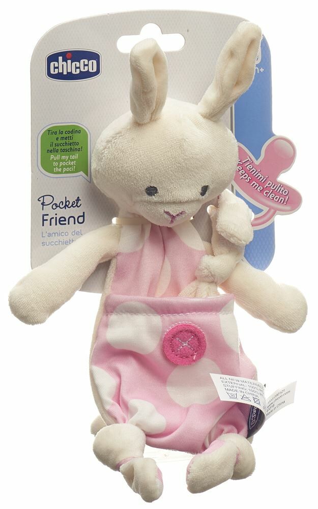 chicco POCKET FRIENDS porta ciuccio Bambina 0m+