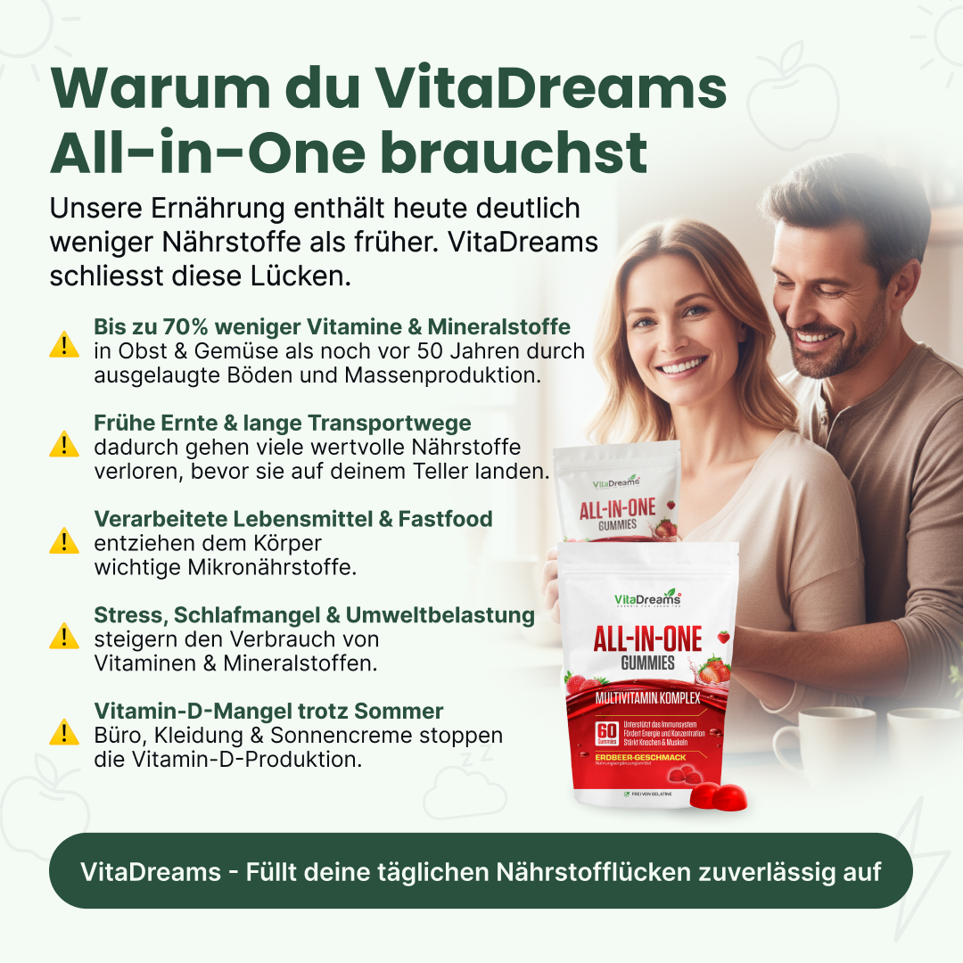 VitaDreams - Gomme all-in-one 60 pezzi