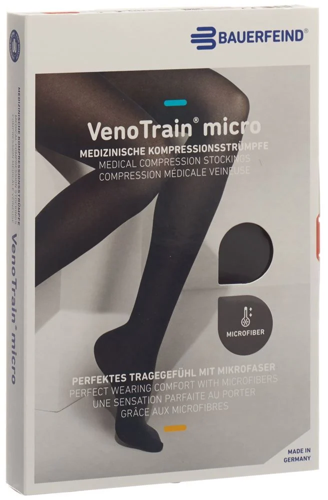 Bauerfeind VT MICRO AD KKL2 M p/l piede aperto nero 1 paio