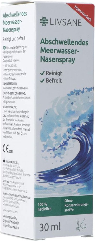 Livsane spray nasale ipertonico acqua di mare 30ml