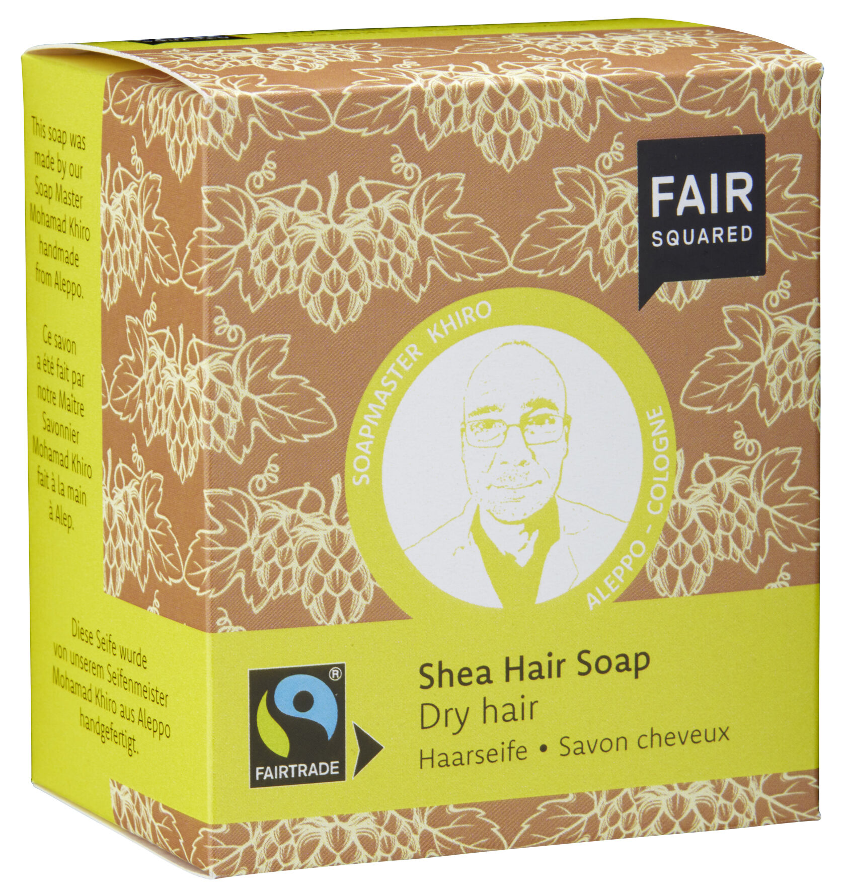 FAIR SQUARED Sapone per capelli al karité per capelli secchi 2 x 80g
