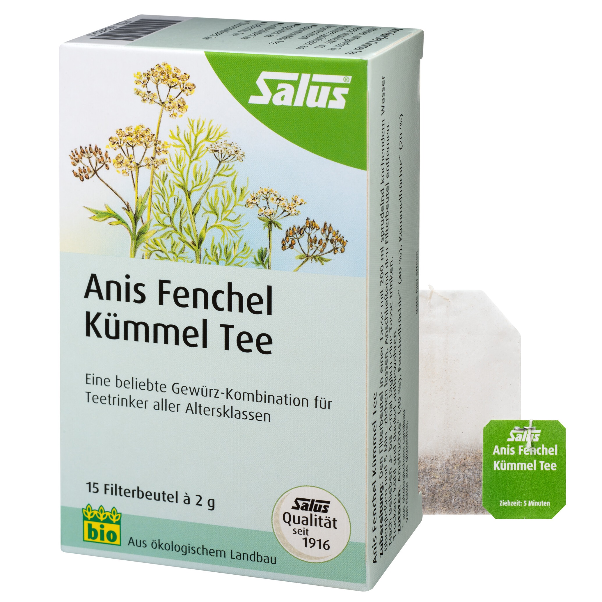 Salus® Tè Anice Finocchio Cumino Biologico Bustina 15 pezzi