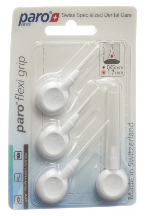 PARO Flexi Grip 1,7 mm xxxx-fine bianco cilindrico 4 pezzi