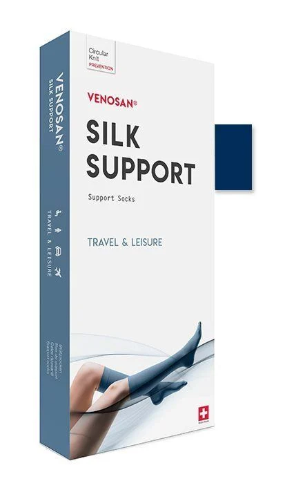 VENOSAN SILK A-D Calzini di supporto M navy 1 paio