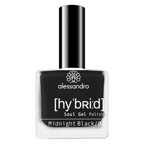 alessandro Hybrid Soul Gel Polish Midn Nero