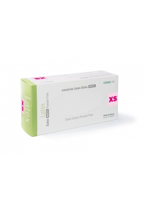 cosaLine UHS XS Latex Sat polvere bianca 100 pezzi