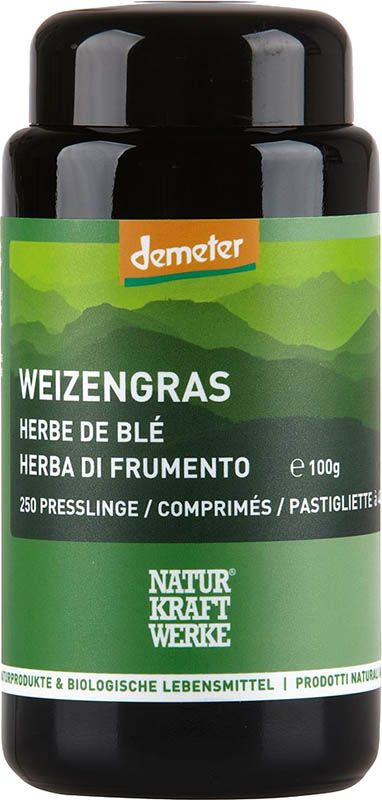 NATURKRAFTWERKE Erba di grano Pressl Demeter 250 pezzi