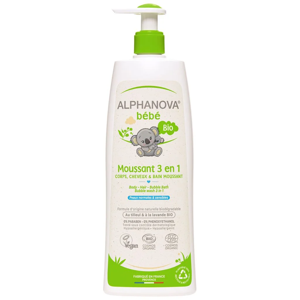 ALPHANOVA® BB Moussant 3en1 Bio 500ml