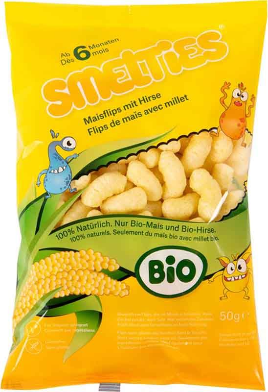 Smelties - frittelle di mais biologiche con miglio Btl 50g