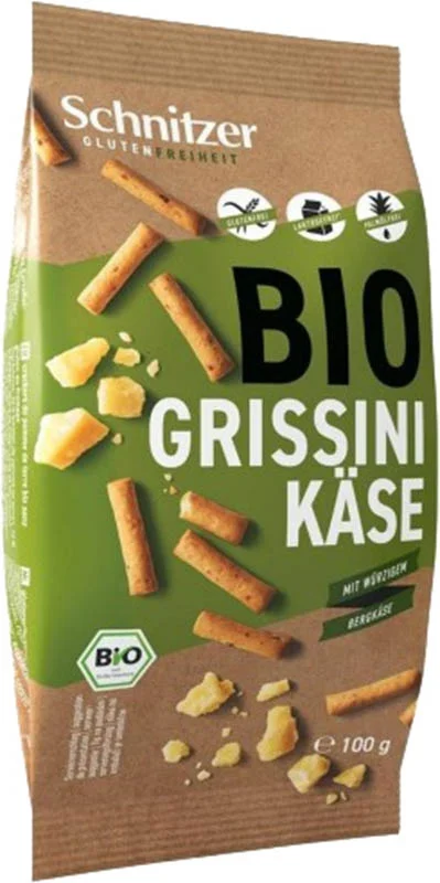 Schnitzer Formaggio Grissini Biologico senza glutine 100g