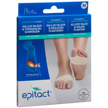 EPITACT cuscino per piedi doppia protezione M 24-27cm 1 paio
