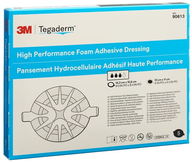 3M TEGADERM FOAM HP schiuma compressa 10x11cm adesivo 5 pezzi