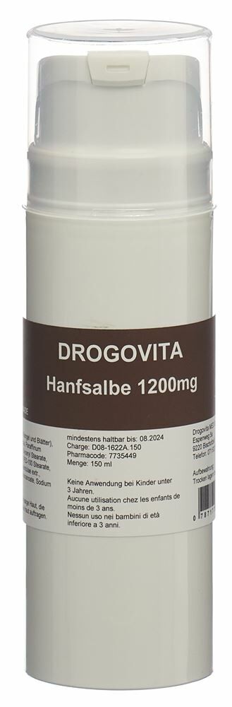 Unguento alla canapa DROGOVITA 1200 mg Disp 150ml