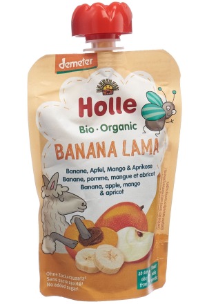 Holle Banan Lama - Pouchy Banana Mela Mango e Albicocca 100g