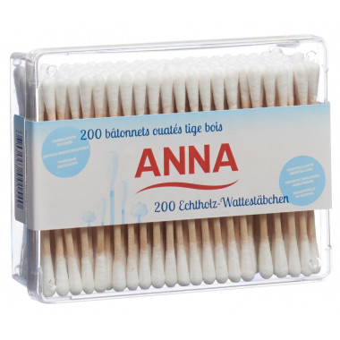 Anna cotton fioc legno 200 pezzi
