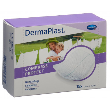 DermaPlast Compress Protect 7,5x10cm 15 pezzi