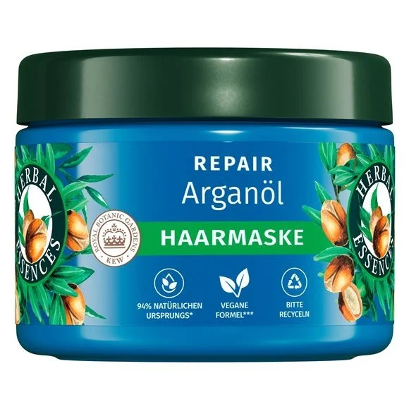 Herbal Essences Maschera Riparatrice per Capelli all'Olio di Argan 300ml