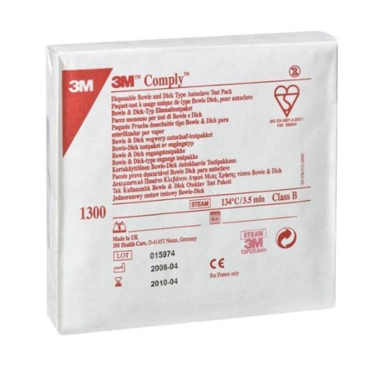 3M COMPLY Bowie-Dick test di vapore confezione da 20 pezzi