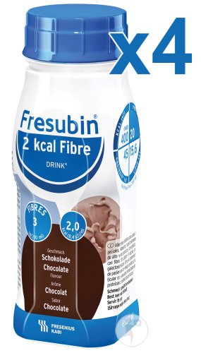 Fresubin 2 kcal Fibre DRINK Schokolade 4x 200ml