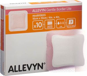 Allevyn Gentle Border Lite 10x10cm 10 pezzi