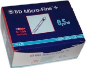 BD Micro-Fine+ U100 Insulin Spritze 12.7x0.33 100 x 0.5ml