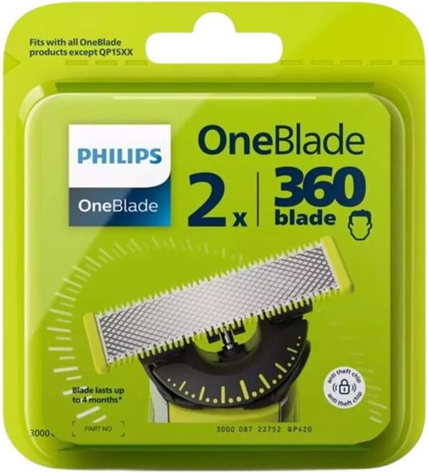 Philips OneBlade 360 lama di ricambio 2 pezzi